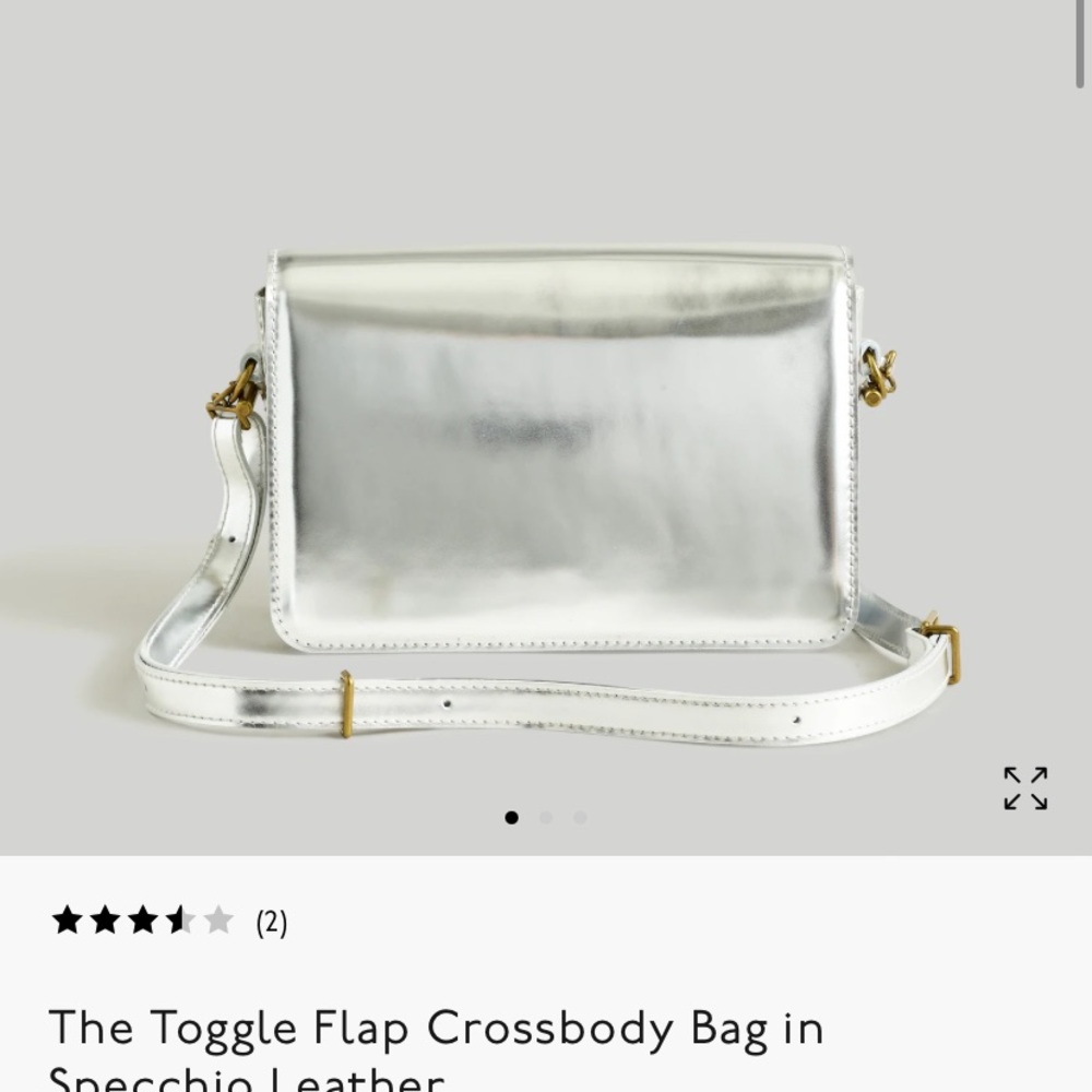 Madewell Silver Crossbody Bag